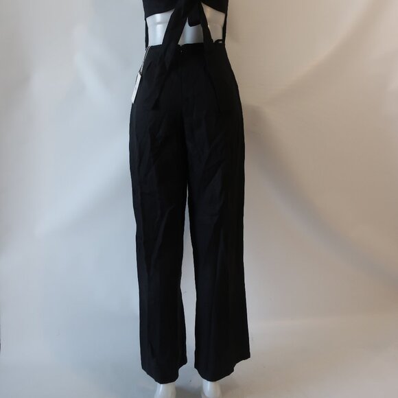 NWT Women Faithfull the Brand Black Pure Linen Sleeveless Antibes Jumpsuit 4 - Picture 14 of 14